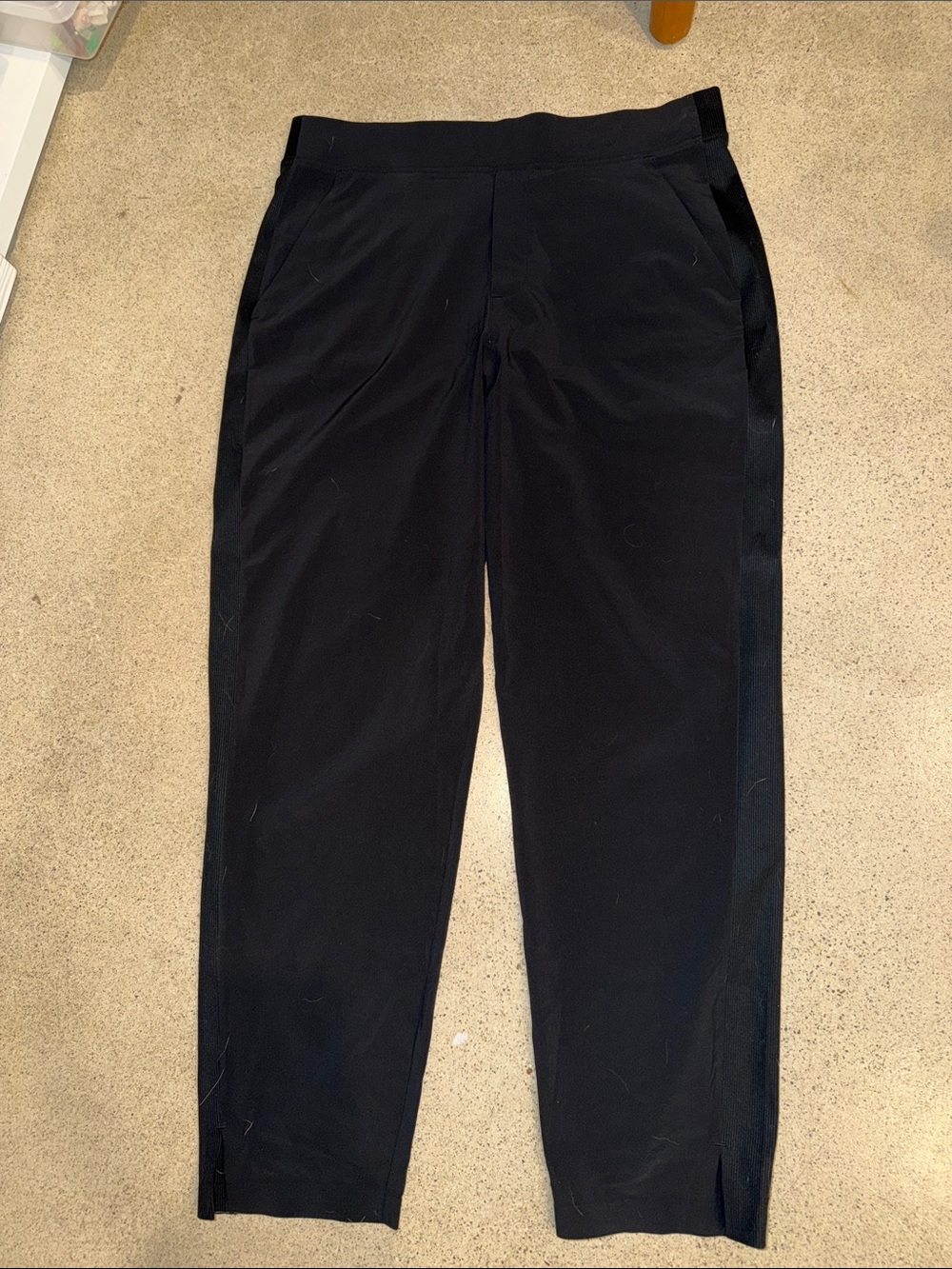 Athleta Brooklyn Ankle Pants Black Pull On Stretch Size 10